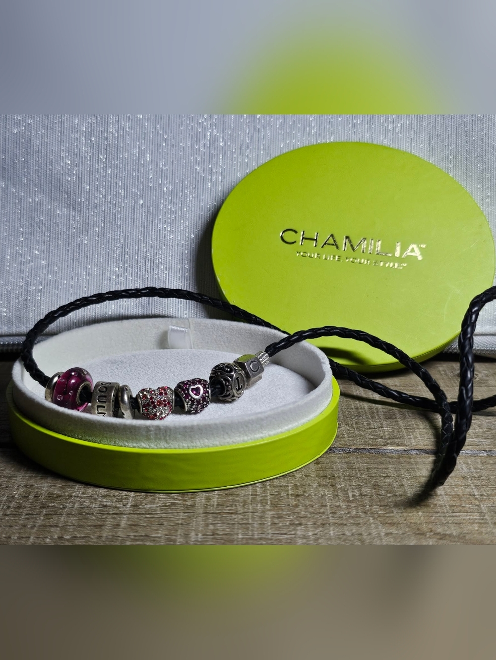 💚 Chamilia AUTHENTIC .925 Sterling Silver Charms With Swarovski Crystal Stones